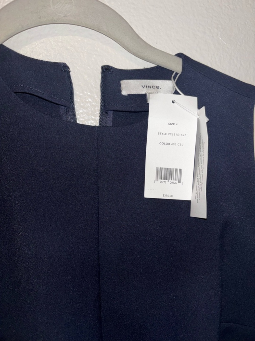 VINCE Women's Seamed Front Sheath Dress NWT size 4 - Picture 7 of 8
